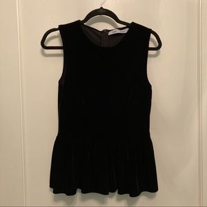 Black velvet top